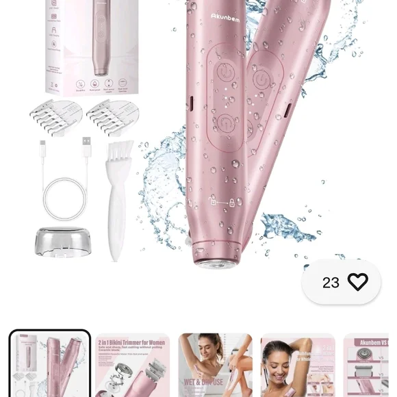Pink Women Electric Shaver - Picture 2 of 11
